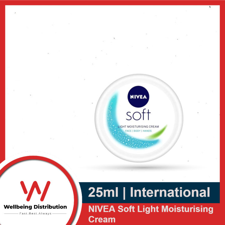 NIVEA Soft Light Moisturising Cream 25ml For Face Body Hands