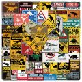 10/30/60PCS Jurassic Park Warning Sign Stickers Dinosaur Danger Banning DIY Motorcycle Travel Phone Guitar Laptop Cool Sticker. 