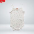 Infant and Toddler Girl Baby Sleeveless Cotton Romper Bodysuit From Levin. 