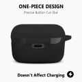 Silicone Case Cover For Sony WF-1000XM4 TWS Earbuds (Black). 