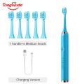 Tongwode Electric Sonic Toothbrush USB Rechargeable Waterproof Electronic Ultrasonic Whitening Tooth Brushes Replacement Heads.