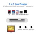 Card Reader for SD CF TF to Lightning Smart Camera Memory Card Adapter for iPhone iPod Apple Memory Cards Use No APP Need. 