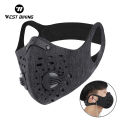WEST BIKING Cycling Face Mask With Filter Activated Carbon Dust-proof Mask Anti-Pollution Bicycle Washable Outdoor Training Mask.