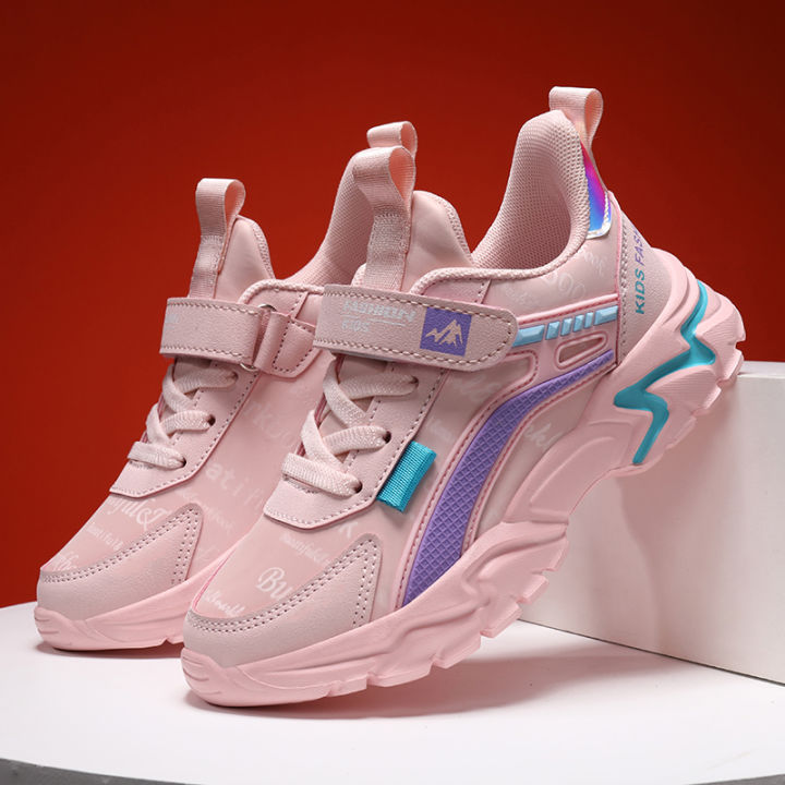 Children%20Sneakers%20Casual%20Shoes%20for%20Girls%20Pink%20Comfortable%20Leather%20Running%20Sports%20Kids%20Girl%20Flat%20Breathable%20Shoes%20-%20Image%202