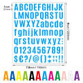 self adhesive number alphabet vinyl stickers, mailbox number labels DIY craft art making, logo decals, notebooks, Alphabet Stickers 12 sheets of alphabet stickers vinyl. 