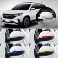 2Pcs/Set 3D Car Rearview Mirror Car-styling Safety Warning Reflective Car Rearview Mirror Decorative Strip. 