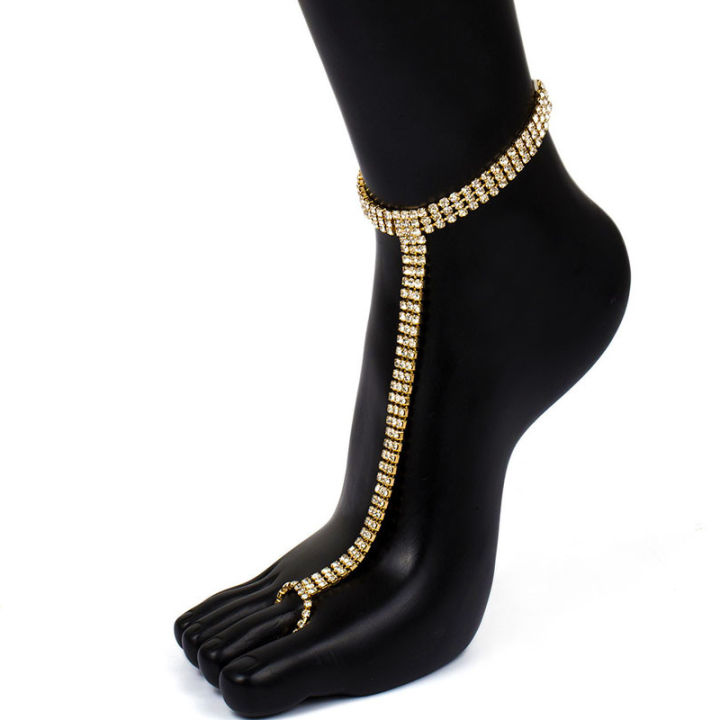 Rhinestone%20Ankle%20Bracelet%20Foot%20Jewelry%20Women%20Toe%20Rings%20Anklets%20for%20Girls%20Beach%20jewelry%20-%20Image%207