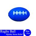 Rugby Squeeze Stress Relief Toy Sticky and Punch Ball for Kids Toys Can Reduce Stress and Anxiety Relief Sponge ball, Hand exercise or therapy ball (Royal blue 1 piece). 