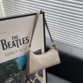 DishyKooker Retro Plaid Baguette Underarm Bag Pu Leather Zipper Shoulder Bag For Women Valentines Gifts. 