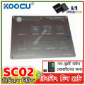 Koocu SC02 T0.12M Spreadtrum Series CPU BGA IC Raballing Stensil IC Net Tin Plate Common Non Smart Bar Type Mobile Phone. 
