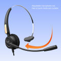 RJ9 Headset, Adjustable Ultra Clear Call Business Headphone for Conference. 