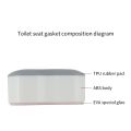 4Pcs/lot Antislip Toilet Cover Gasket Bumper Self-adhesive Seat Cushioning Pads Provides A Great Buffering Protective 5*2*1.7 Cm.