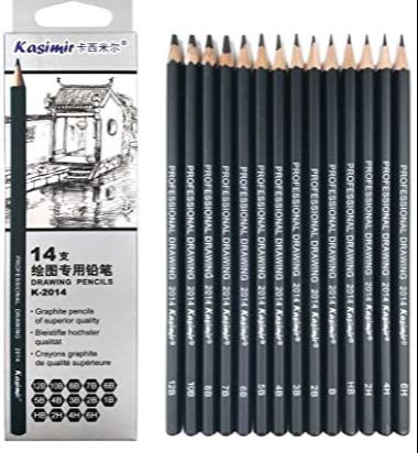 Kashimir%20Drawing%20Pencils%2014pcs/set%2012B,%2010B,%208B,%207B,%206B,%205B,%204B,%203B,%202B,%20B,%20HB,%202H,%204H,%206H%20Graphite%20Sketching%20Pencils%20Professional%20Sketch%20Pencils%20Set%20for%20Drawing%20-%20Image%203