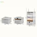 Wardrobe Hanging Organizer Space Saver Oxford Cloth with Hooks over Door Organizer 30cmx30cmx64cm. 