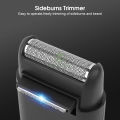 MAYTTO Electric Shaver Mini Portable Razor Sideburn Trimmer USB Rechargeable Beard Trimmer Washable Silent Electric Shaver Cordless Razor Facial Grooming Kit with Cleaning Brush For Men Beard Hair. 