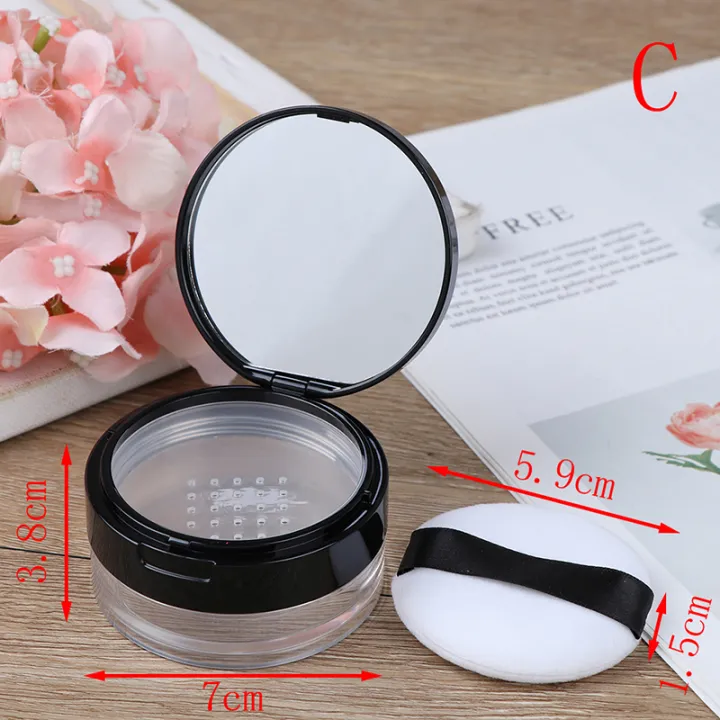 7Styles%20Portable%20Plastic%20Powder%20Box%20Empty%20Loose%20Powder%20Pot%20With%20Sieve%20Mirror%20Cosmetic%20Sifter%20Loose%20Jar%20Travel%20Makeup%20Container%20-%20Image%203