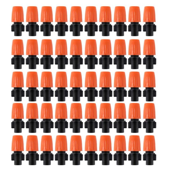 50PCS Adjustable Garden Drip Irrigation Misting Nozzle Dripper