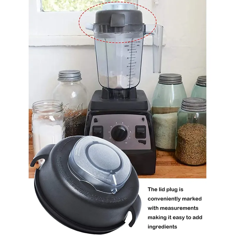2-Part Lid and Plug Fit for Vitamix 64-Ounce (High Profile
