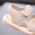 GC Baby Girls Boys Sandals Anti-slip Soft Sole Beach Shoes Mesh Solid Color Lightweight Sandals For 1-4 Years Old Kids.