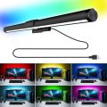 Wiscolor RGB LED PC Monitor Light Bar Computer Monitor Screen Hanging Light Stepless Dimming Eye-Care USB Atmosphere Table Lamp.