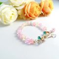 Shimmering Floral Beaded Bracelet for Girls.