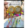 Tana kaner dul Mallti kalar very beautiful dul - Earrings for Girls. 