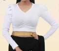Crop top full sleeve fashionable blouse for women's..