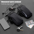 Waterproof Phone Arm running Bag Sports Running Gym Bag for Mobile Phone under 6.5 inches. 