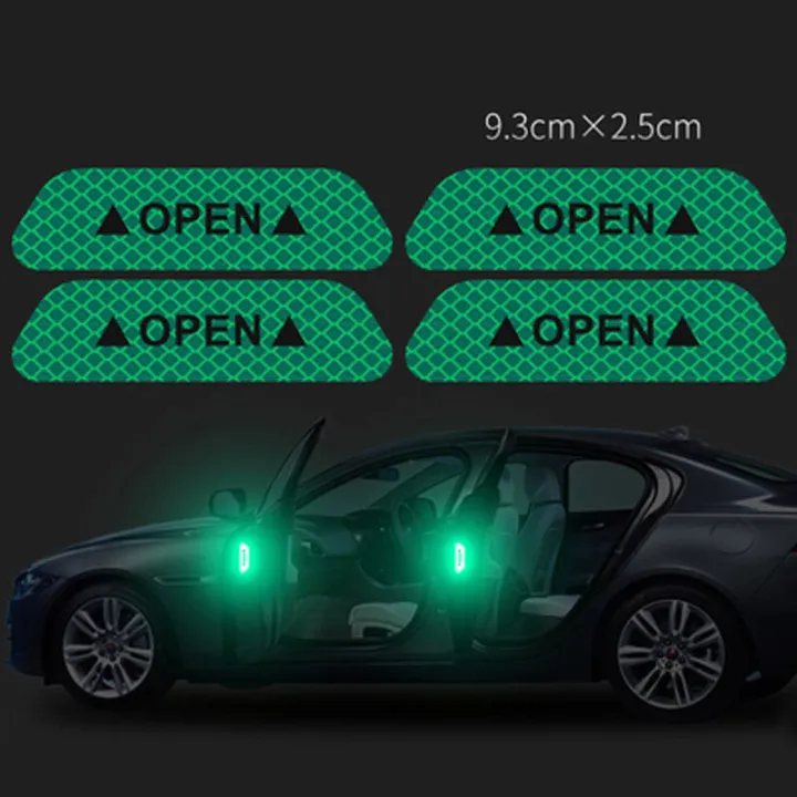 SL%204PCS%20Auto%20Car%20Door%20OPEN%20Sticker%20Reflective%20Tape%20Safety%20Warning%20Decal%20Scratchproof%20Prevent-bump%20Universal%20-%20cycle%20sticker%20-%20Image%208