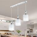 【Toy life hall】OIMG Heads Modern Crystal Petal Ceiling Light Led Pendant Lamp Dining Room Living Room Chandeliers E27 Bulb. 