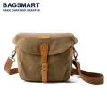 BAGSMART Camera Bag for Photographers DSLR Canvas Padded Camera Shoulder Bag with Rain Cover Suitable for Women and Men.