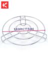 Stainless Steel kitchen Pot Stand Round Shape - 6.6 inch. 