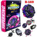 SuperKing Beyblade Burst B-169 Starter Variant Lucifer .Mb 2D & First Urranus Starter + LR String LR (Left & Right Spin) & Weight Damper Grip.
