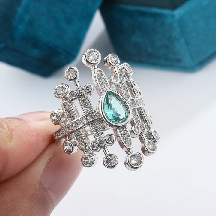 Party%20Jewelry%20Wedding%20925%20Silver%20Iba%20Zircon%20Ring%20New%20Sparkling%20Para%20Women's%20Jewelry%20Glossy%20Bridal%20Ring%20for%20Women%20-%20Image%203
