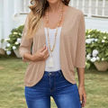 2024 cross-border Amazon AliExpress autumn and winter new cardigan women's knitted casual coat.
