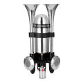 Double Tube Horn With Air Outlets Car Horn 12.0V 24V General Car Horn Loudspeaker Auto Modification Parts One Tube 105dB Double Tubes 210dB. 