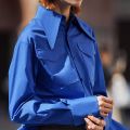 AEL Royal Blue shirt women Lapel Blouse Feminina fashion Safari style Spring Summer top Clothing loose Plus Size new.