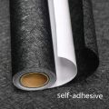 Black Silk Wallpaper Embossed Self Adhesive Wallpaper Removable Vinyl Black Peel and Stick Wallpaper Waterproof Furniture Decor. 
