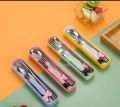 Disney Character Spoon and Fork Cutlery Set for Unisex Kids 2pcs Plastic Flatware Set, BPA Free Easy Clean and Dishwasher Safe Best for Kids 3+ Years.