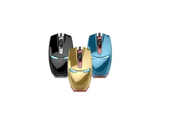 Newman%20Iron%20Man%20Wired%20Optical%20Gold%20&%20Black%20LED%20Gaming%20Mouse%20-%20Image%203