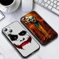 The Dark Knight villain Joker Phone Case For Apple iPhone 14 13 12 11 mini XS XR X Pro Max 8 7 6S 6 Plus Black Soft Cover. 