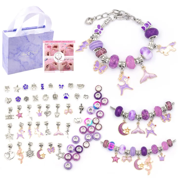 Bracelet%20Kit%20for%20Women%20DIY%20Jewelry%20Making%20Accessories%20Metal%20Charms%20Set%20for%20Kids%20Trend%20Hand%20String%20Handmade%20Macroporous%20Beads%20-%20Image%205