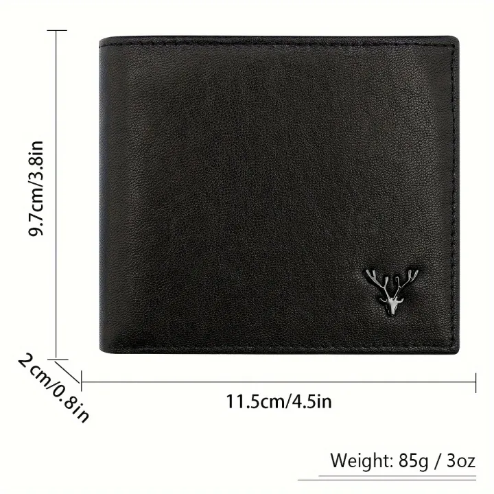 1pc%20Men's%20Shielded%20RFID%20Wallet,%20Top%20Layer%20Cowhide%20Credit%20Card%20Holder,%20With%20Auspicious%20Deer%20Head%20Metal%20Label%20Wallet,%20Large%20Capacity%20Bag%20-%20Image%203