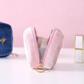 Women Velvet Cosmetic Bag Organizer Girls Ladies Cute Mini Small Travel Lipstick Makeup Bags Sanitary Napkin Pad Storage Bags. 