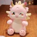 Dragon Plush Toy Cartoon Cute Birthday Gift Chinese New Year Doll Decoration.