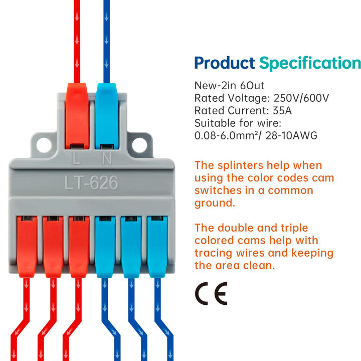 Quick%20Splitter%202%20in%204/6%20Out%20Wire%20Connector%20Universal%20Wiring%20Cable%20Connector%20Push%20Type%20Quick%20Terminal%20Transparent%20Parallel%20Wire%20Connecting%20Terminal%20-%20Image%206