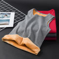 Thermal Vest Men's Autumn and Winter Fleece-Lined Thickened Inner Vest plus-Sized plus-Sized Men's Vest Youth Underwear.