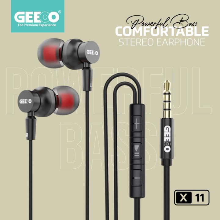 GEEOO X11 Powerful sound comfortable stereo Headphone (PAPER BOX ...