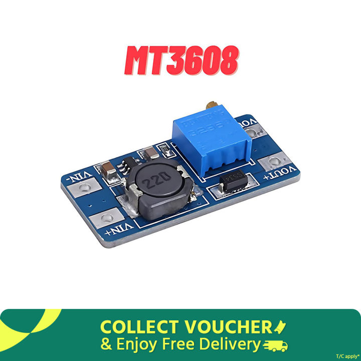 MT3608%202A%20DC-DC%20Voltage%20Step%20Up%20Boost%20Converter%20Module%202-24V%20Input%20-%20Image%202