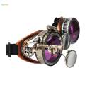 Fashion Steampunk Glasses Ocular Loupe Photo Prop Colored frame Sunglasses. 